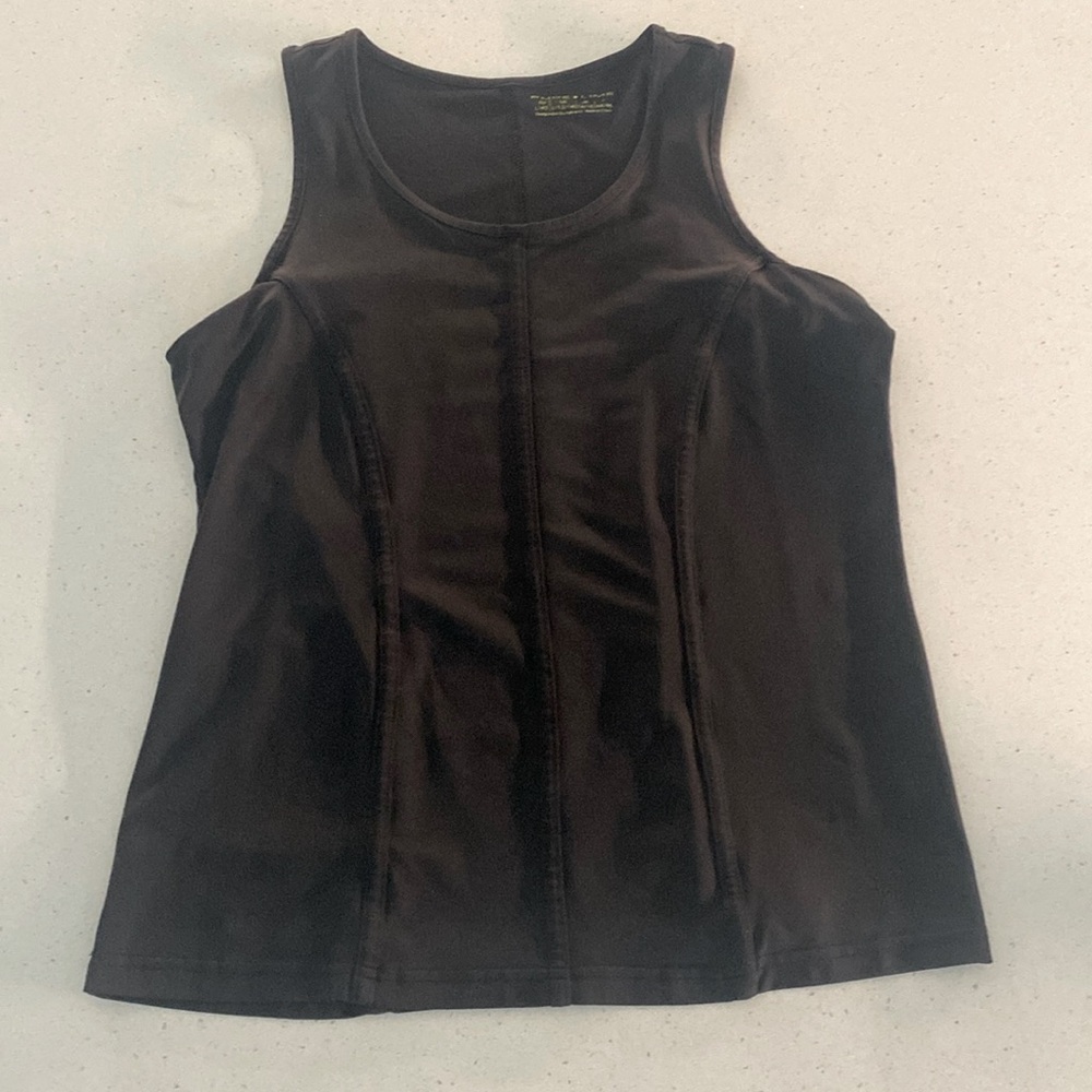 Pure Lime black workout top